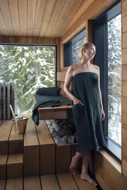Almofada de sauna Kenno Dark Green (Rento) 22x50